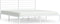 vidaXL - Bedframe - met - hoofdbord - metaal - wit - 200x200 - cm