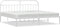 vidaXL - Bedframe - met - hoofdbord - metaal - wit - 200x200 - cm