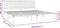 vidaXL - Bedframe - met - hoofdbord - metaal - wit - 200x200 - cm