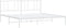 vidaXL - Bedframe - met - hoofdbord - metaal - wit - 200x200 - cm