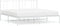vidaXL - Bedframe - met - hoofdbord - metaal - wit - 200x200 - cm