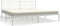 vidaXL - Bedframe - met - hoofdbord - metaal - wit - 200x200 - cm