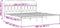 vidaXL - Bedframe - met - hoofdbord - metaal - wit - 200x200 - cm