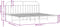 vidaXL - Bedframe - met - hoofdbord - metaal - wit - 200x200 - cm