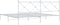 vidaXL - Bedframe - met - hoofdbord - metaal - wit - 200x200 - cm
