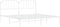 vidaXL - Bedframe - met - hoofdbord - metaal - wit - 200x200 - cm