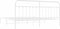vidaXL - Bedframe - met - hoofdbord - metaal - wit - 200x200 - cm