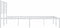 vidaXL - Bedframe - met - hoofdbord - metaal - wit - 200x200 - cm