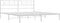 vidaXL - Bedframe - met - hoofdbord - metaal - wit - 200x200 - cm