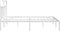 vidaXL - Bedframe - met - hoofdbord - metaal - wit - 200x200 - cm