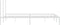 vidaXL - Bedframe - met - hoofdbord - metaal - wit - 200x200 - cm