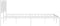 vidaXL - Bedframe - met - hoofdbord - metaal - wit - 200x200 - cm