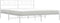 vidaXL - Bedframe - met - hoofdbord - metaal - wit - 200x200 - cm