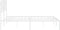 vidaXL - Bedframe - met - hoofdbord - metaal - wit - 200x200 - cm