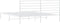 vidaXL - Bedframe - met - hoofdbord - metaal - wit - 200x200 - cm