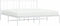 vidaXL - Bedframe - met - hoofdbord - metaal - wit - 200x200 - cm