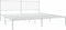 vidaXL - Bedframe - met - hoofdbord - metaal - wit - 200x200 - cm