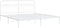 vidaXL - Bedframe - met - hoofdbord - metaal - wit - 200x200 - cm