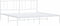 vidaXL - Bedframe - met - hoofdbord - metaal - wit - 200x200 - cm