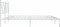 vidaXL - Bedframe - met - hoofdbord - metaal - wit - 200x200 - cm
