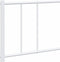 vidaXL - Bedframe - met - hoofdbord - metaal - wit - 200x200 - cm