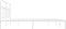 vidaXL - Bedframe - met - hoofdbord - metaal - wit - 200x200 - cm
