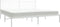 vidaXL - Bedframe - met - hoofdbord - metaal - wit - 200x200 - cm