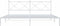 vidaXL - Bedframe - met - hoofdbord - metaal - wit - 200x200 - cm