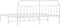 vidaXL - Bedframe - met - hoofdbord - metaal - wit - 200x200 - cm