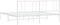 vidaXL - Bedframe - met - hoofdbord - metaal - wit - 200x200 - cm