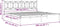 vidaXL - Bedframe - met - hoofdbord - metaal - wit - 200x200 - cm