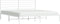 vidaXL - Bedframe - met - hoofdbord - metaal - wit - 200x200 - cm