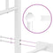 vidaXL - Bedframe - met - hoofdbord - metaal - wit - 75 - x - 190 - cm