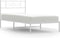 vidaXL - Bedframe - met - hoofdbord - metaal - wit - 80x200 - cm