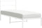 vidaXL - Bedframe - met - hoofdbord - metaal - wit - 80x200 - cm