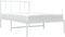 vidaXL - Bedframe - met - hoofdbord - metaal - wit - 80x200 - cm
