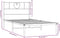 vidaXL - Bedframe - met - hoofdbord - metaal - wit - 80x200 - cm