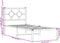 vidaXL - Bedframe - met - hoofdbord - metaal - wit - 80x200 - cm