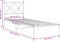 vidaXL - Bedframe - met - hoofdbord - metaal - wit - 80x200 - cm