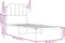 vidaXL - Bedframe - met - hoofdbord - metaal - wit - 80x200 - cm