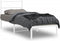 vidaXL - Bedframe - met - hoofdbord - metaal - wit - 80x200 - cm