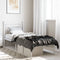 vidaXL - Bedframe - met - hoofdbord - metaal - wit - 80x200 - cm