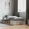 vidaXL - Bedframe - met - hoofdbord - metaal - wit - 80x200 - cm