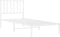 vidaXL - Bedframe - met - hoofdbord - metaal - wit - 80x200 - cm