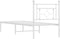 vidaXL - Bedframe - met - hoofdbord - metaal - wit - 80x200 - cm