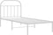 vidaXL-Bedframe-met-hoofdbord-metaal-wit-80x200-cm