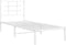 vidaXL - Bedframe - met - hoofdbord - metaal - wit - 80x200 - cm