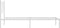 vidaXL - Bedframe - met - hoofdbord - metaal - wit - 80x200 - cm