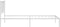vidaXL - Bedframe - met - hoofdbord - metaal - wit - 80x200 - cm