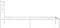 vidaXL - Bedframe - met - hoofdbord - metaal - wit - 80x200 - cm
